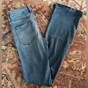 White House Black Market used high rise skinny flare